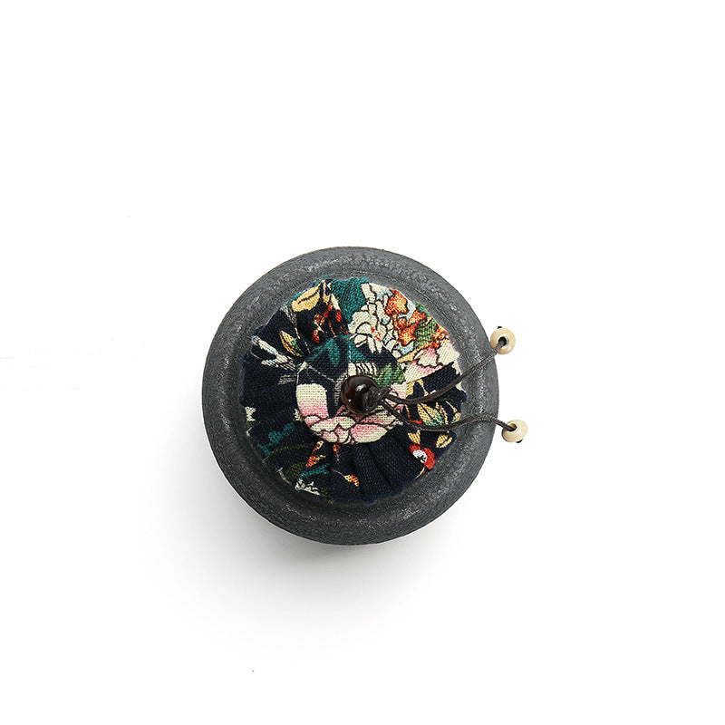 Ceramic Kiln Changed Glaze Tea Canister Sealed Storage