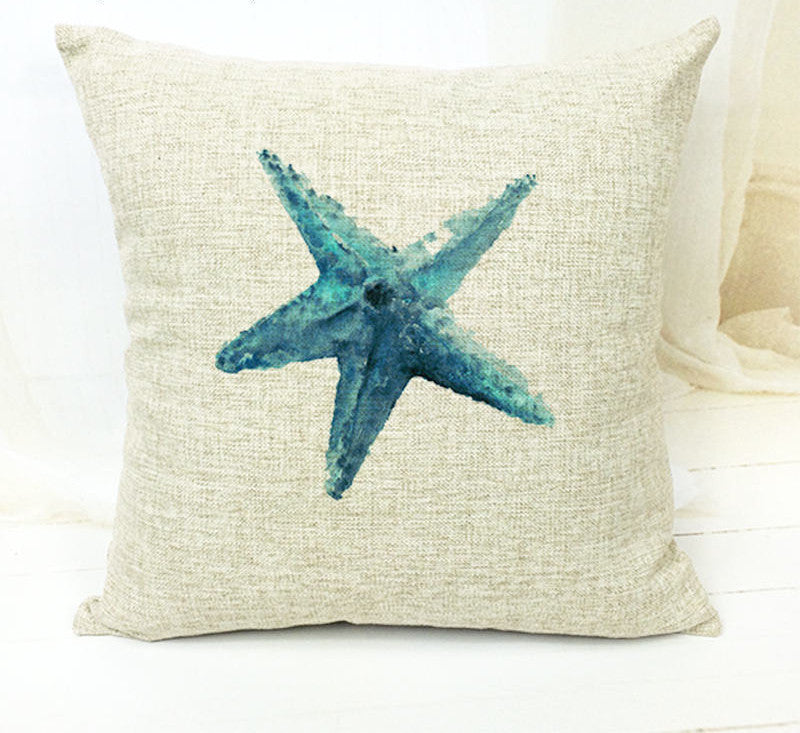 Marine Series Linen Pillowcase Pillowcase