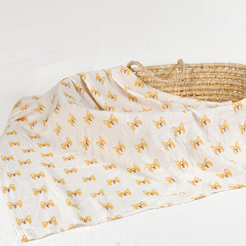 Baby Bamboo Cotton Gauze Bath Towel Baby's Blanket Cover Blanket