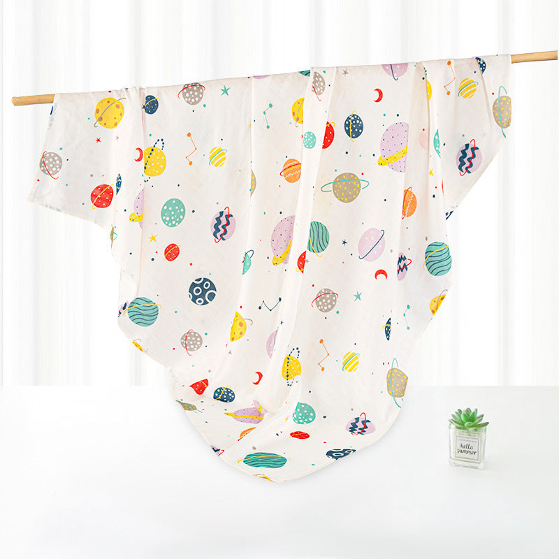 Baby Bamboo Cotton Gauze Bath Towel Baby's Blanket Cover Blanket