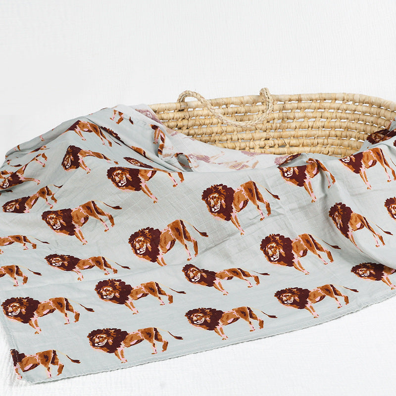 Baby Bamboo Cotton Gauze Bath Towel Baby's Blanket Cover Blanket