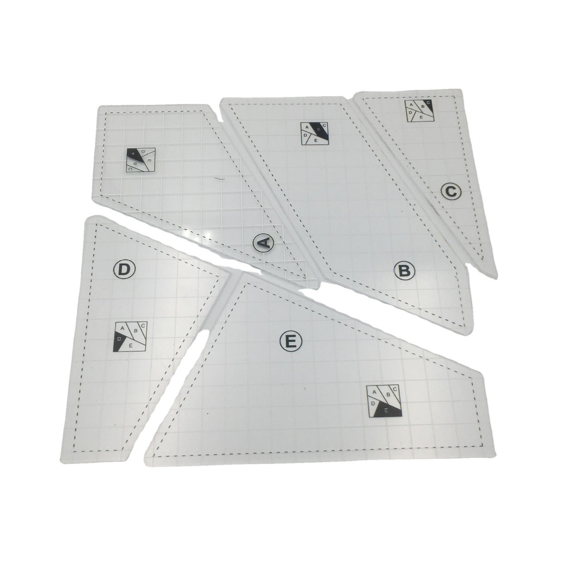 Acrylic Sewing Ruler Template Square  Sets