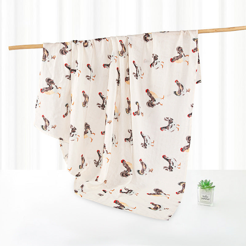 Baby Bamboo Cotton Gauze Bath Towel Baby's Blanket Cover Blanket