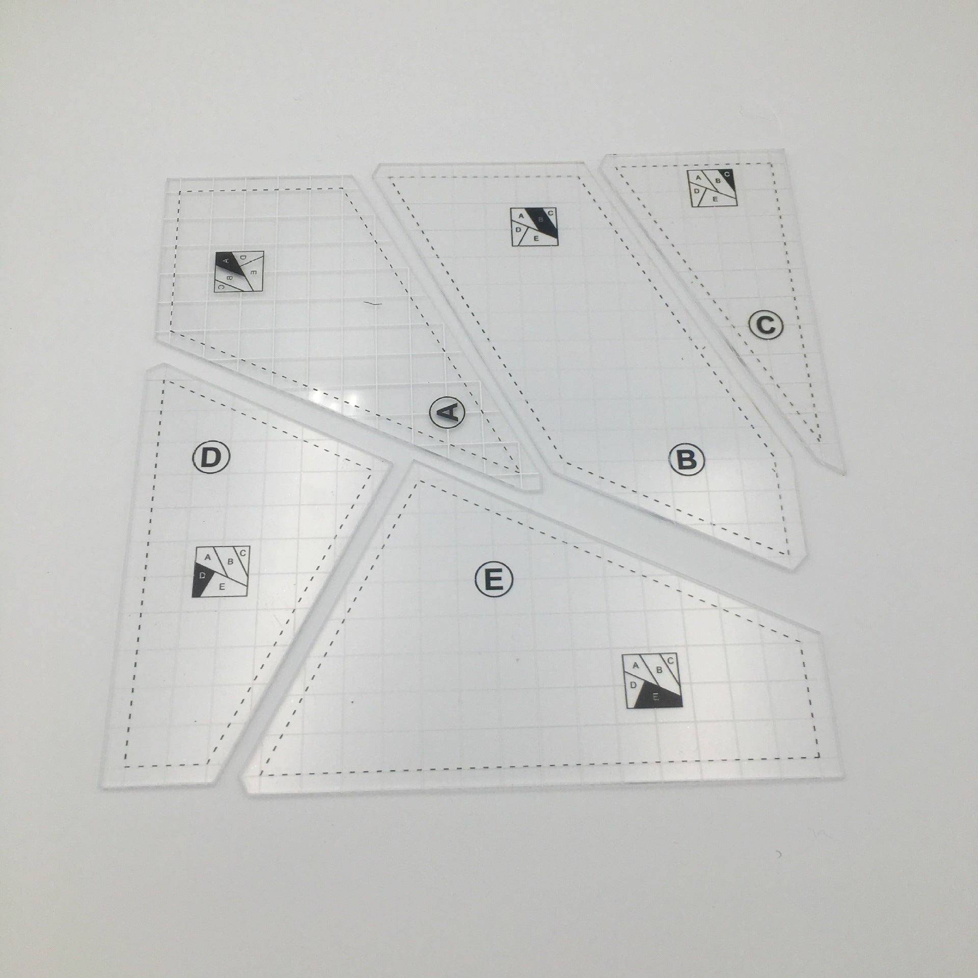 Acrylic Sewing Ruler Template Square  Sets