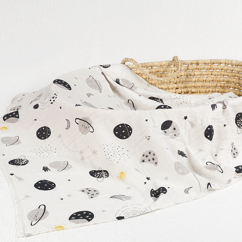 Baby Bamboo Cotton Gauze Bath Towel Baby's Blanket Cover Blanket