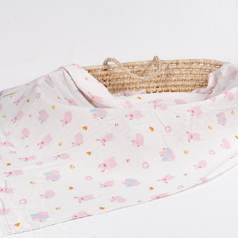 Baby Bamboo Cotton Gauze Bath Towel Baby's Blanket Cover Blanket