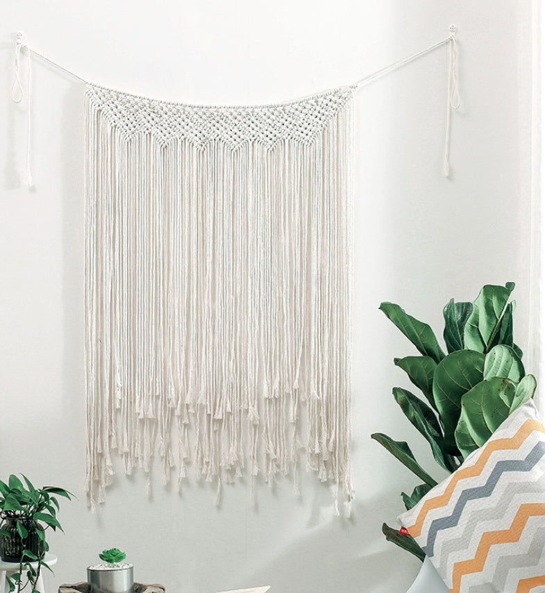 Macrame Wall Hanging Handmade  Geometric Tapestry Art Beautiful Apartment Home Decoration Accessory