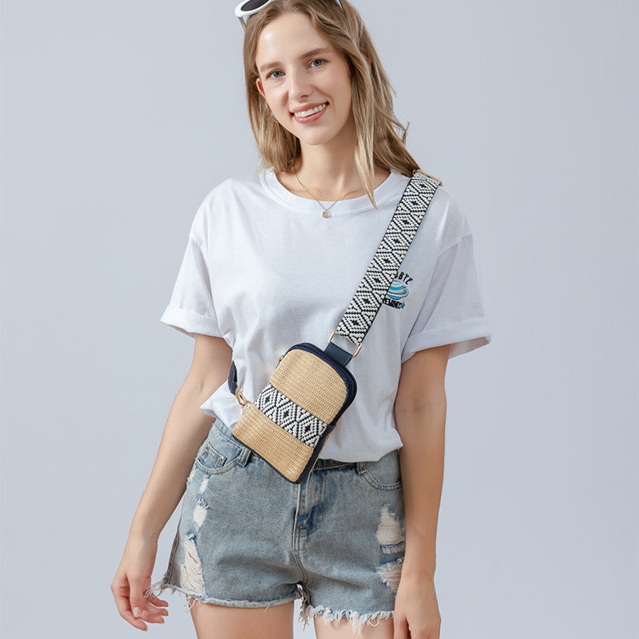 Hand-woven Crossbody Bag Straw Women