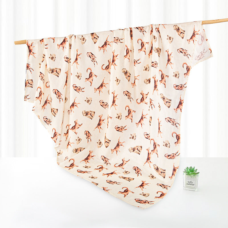 Baby Bamboo Cotton Gauze Bath Towel Baby's Blanket Cover Blanket